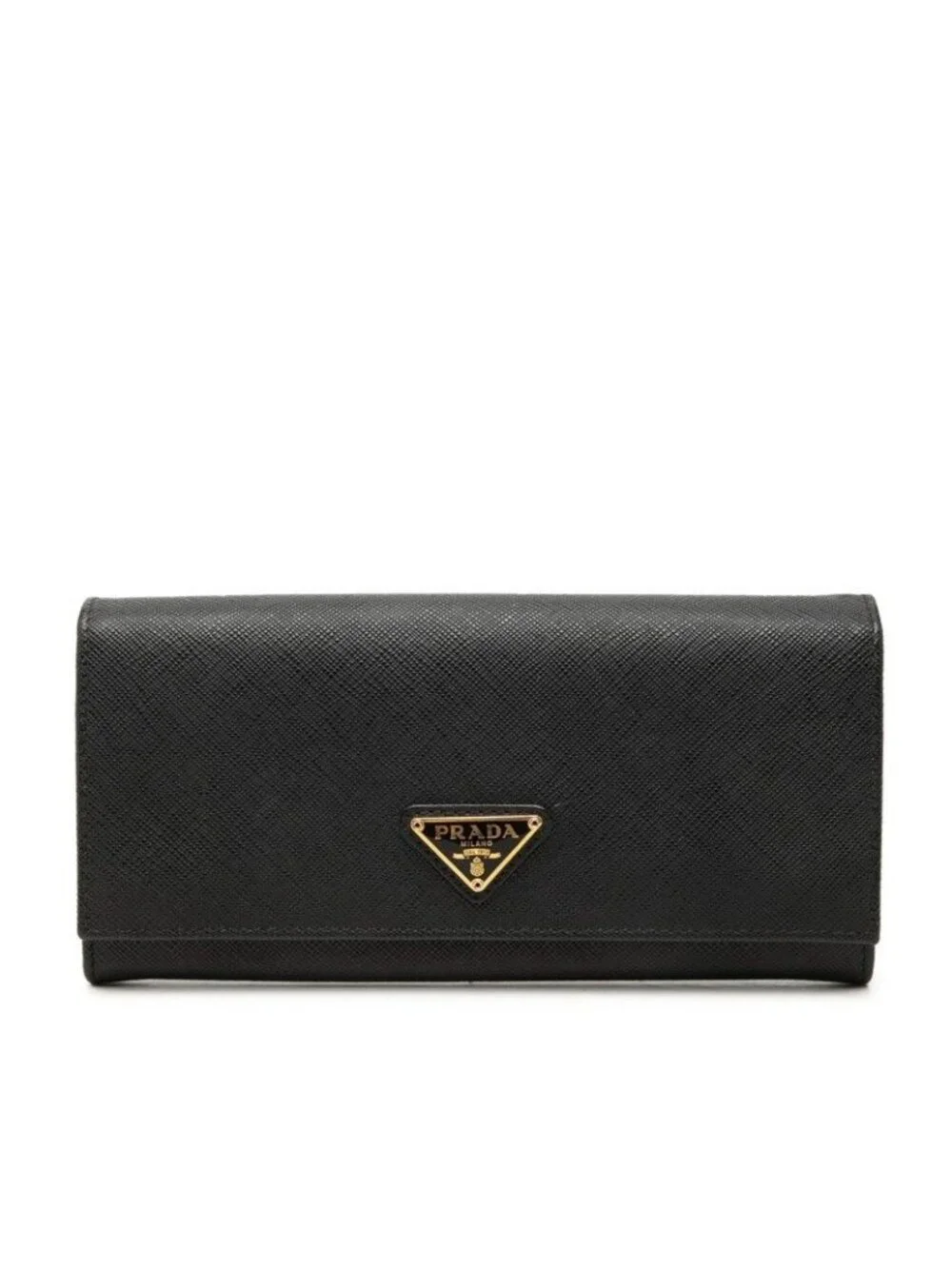 Prada Bifold Wallet Black Saffiano Leather